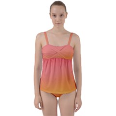 Ombré Sunset Twist Front Tankini Set by VeataAtticus