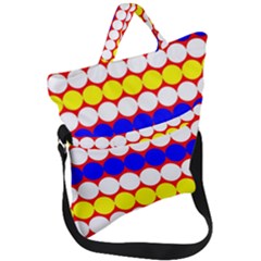 Dots 2 Colours Fold Over Handle Tote Bag