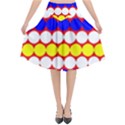 Dots 2 Colours Flared Midi Skirt View1