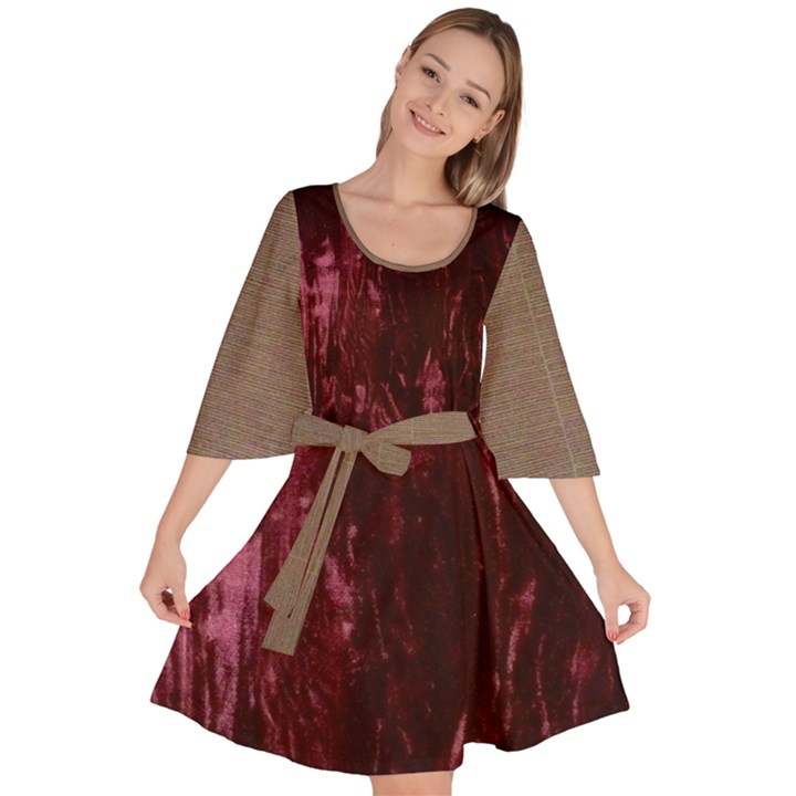 Grasmere Red Velour Kimono Dress