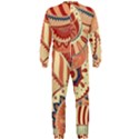 Pop Art Paisley Flowers Ornaments Multicolored 4 OnePiece Jumpsuit (Men)  View2