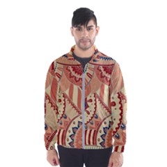 Pop Art Paisley Flowers Ornaments Multicolored 4 Men s Windbreaker by EDDArt