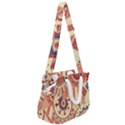 Pop Art Paisley Flowers Ornaments Multicolored 4 Rope Handles Shoulder Strap Bag View2