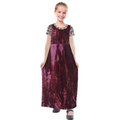 Grasmere Red Alt 1 Kids  Short Sleeve Maxi Dress by DeneWestUK