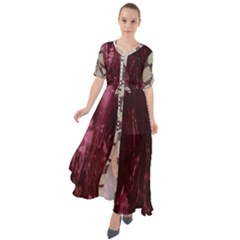 Grasmere Red Alt 1 Waist Tie Boho Maxi Dress