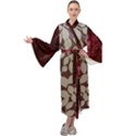 Grasmere Red Alt 2 Maxi Tie Front Velour Kimono View1