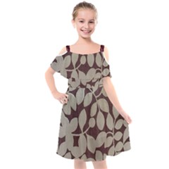 Grasmere Red Alt 2 Kids  Cut Out Shoulders Chiffon Dress