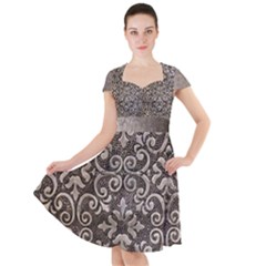 Grasmere Silver Cap Sleeve Midi Dress by DeneWestUK