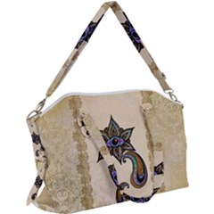 The Fantasy Eye, Mandala Design Canvas Crossbody Bag