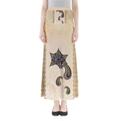 The Fantasy Eye, Mandala Design Full Length Maxi Skirt by FantasyWorld7