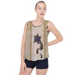 The Fantasy Eye, Mandala Design Bubble Hem Chiffon Tank Top by FantasyWorld7