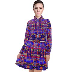 Computer Science Long Sleeve Chiffon Shirt Dress