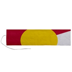 Colorado State Flag Symbol Roll Up Canvas Pencil Holder (l)