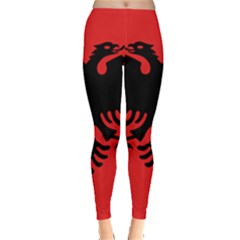 Albania Flag Leggings  by FlagGallery