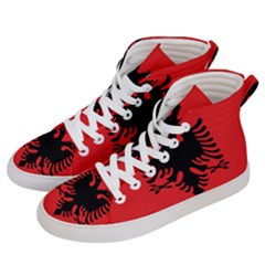 Albania Flag Women s Hi-top Skate Sneakers by FlagGallery