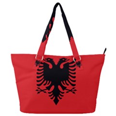 Albania Flag Full Print Shoulder Bag by FlagGallery