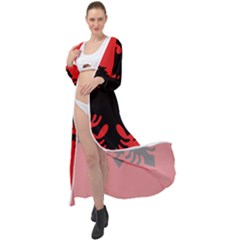 Albania Flag Maxi Chiffon Beach Wrap