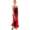 Albania Flag Cami Maxi Ruffle Chiffon Dress View1