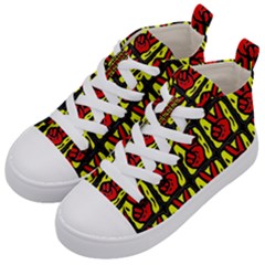 Peace Kids  Mid-top Canvas Sneakers by ArtworkByPatrick