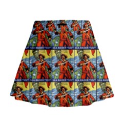 Sea Raider Mini Flare Skirt by ArtworkByPatrick