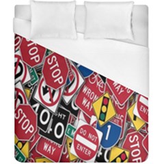 Road Signs Duvet Cover (california King Size) by ArtworkByPatrick