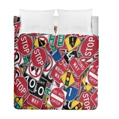 Road Signs Duvet Cover Double Side (full/ Double Size) by ArtworkByPatrick