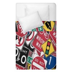 Road Signs Duvet Cover Double Side (single Size) by ArtworkByPatrick