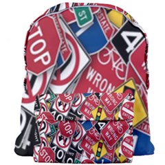 Road Signs Giant Full Print Backpack by ArtworkByPatrick