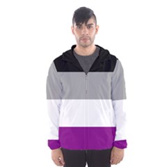 Asexual Pride Flag Lgbtq Men s Hooded Windbreaker by lgbtnation