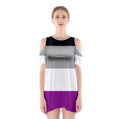 Asexual Pride Flag Lgbtq Shoulder Cutout One Piece Dress by lgbtnation