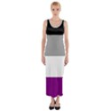 Asexual Pride Flag LGBTQ Fitted Maxi Dress View1