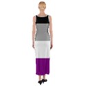 Asexual Pride Flag LGBTQ Fitted Maxi Dress View2