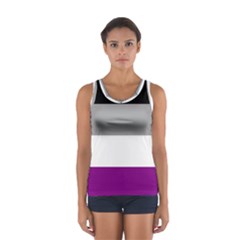 Asexual Pride Flag Lgbtq Sport Tank Top  by lgbtnation