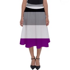 Asexual Pride Flag Lgbtq Perfect Length Midi Skirt by lgbtnation