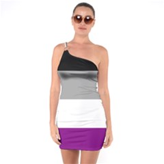 Asexual Pride Flag Lgbtq One Soulder Bodycon Dress by lgbtnation