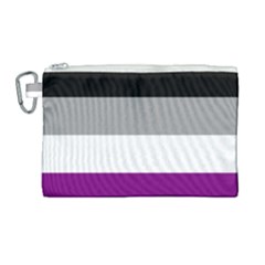 Asexual Pride Flag Lgbtq Canvas Cosmetic Bag (large) by lgbtnation