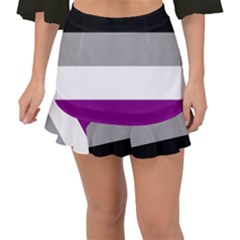 Asexual Pride Flag Lgbtq Fishtail Mini Chiffon Skirt by lgbtnation