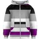 Asexual Pride Flag LGBTQ Kids  Zipper Hoodie Without Drawstring View1