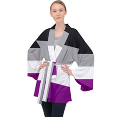 Asexual Pride Flag Lgbtq Velvet Kimono Robe by lgbtnation