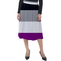 Asexual Pride Flag Lgbtq Classic Velour Midi Skirt  by lgbtnation