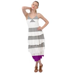 Asexual Pride Flag Lgbtq Layered Bottom Dress