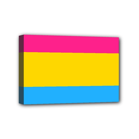 Pansexual Pride Flag Mini Canvas 6  X 4  (stretched) by lgbtnation