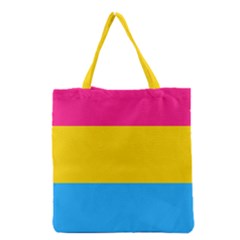 Pansexual Pride Flag Grocery Tote Bag by lgbtnation