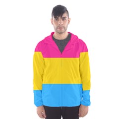 Pansexual Pride Flag Men s Hooded Windbreaker by lgbtnation