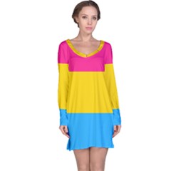 Pansexual Pride Flag Long Sleeve Nightdress by lgbtnation