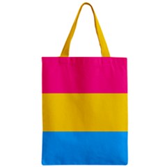 Pansexual Pride Flag Zipper Classic Tote Bag by lgbtnation