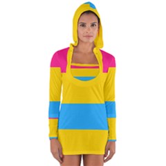 Pansexual Pride Flag Long Sleeve Hooded T-shirt by lgbtnation