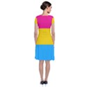 Pansexual Pride Flag Short Sleeve Front Wrap Dress View2