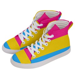 Pansexual Pride Flag Women s Hi-top Skate Sneakers by lgbtnation