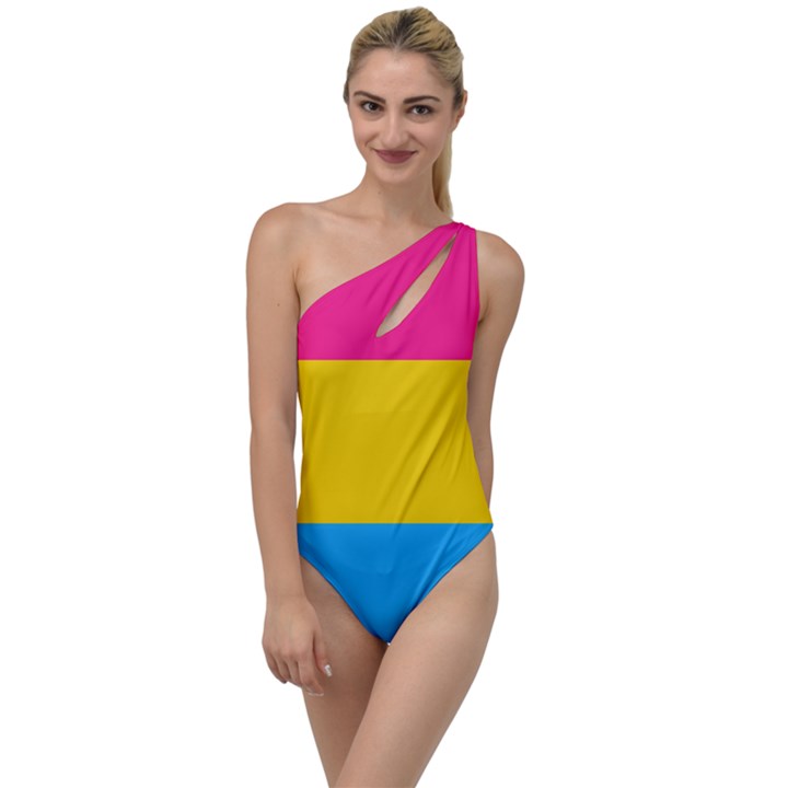 Pansexual Pride Flag To One Side Swimsuit